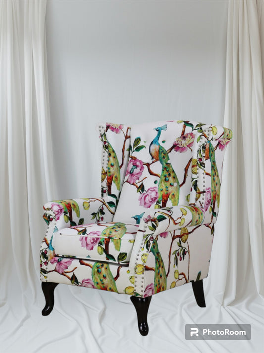 Wing Chair - Peacock