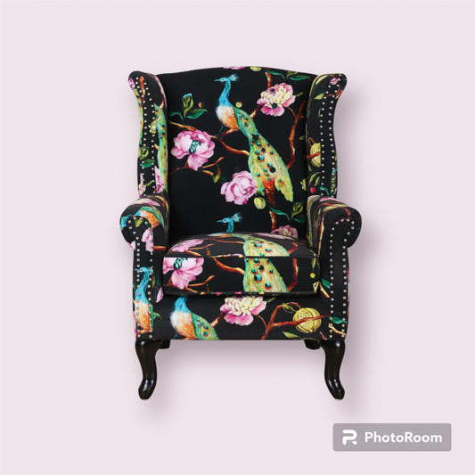 Wing Chair Peacock