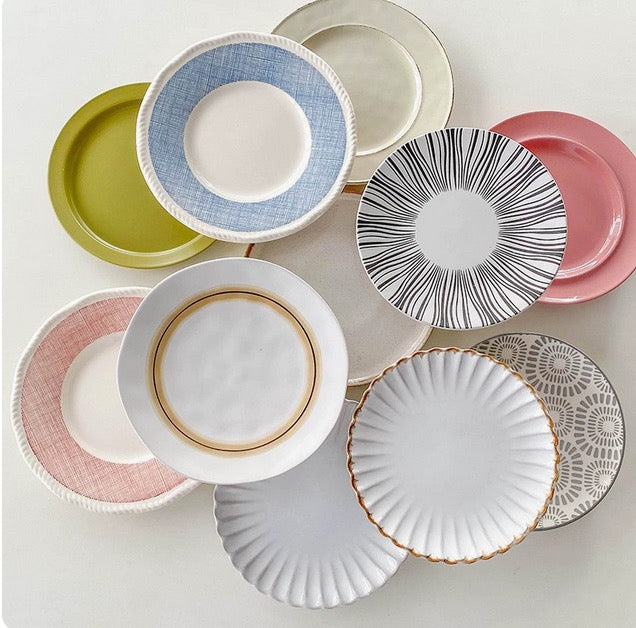 Porcelain Art Plate Kitchen Dinnerware Food Container