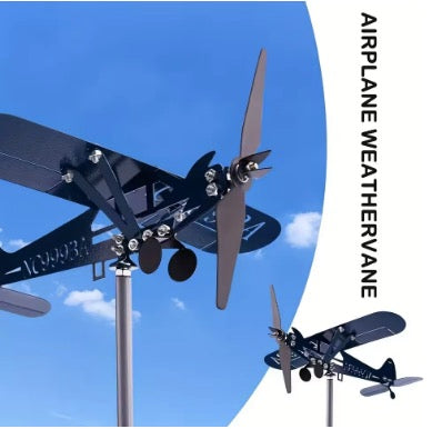 Metal Airplane Weathervane 3D Piper J3 Cub Wind Spinner