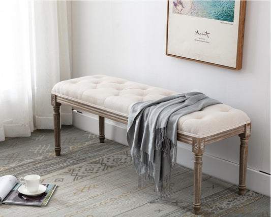 Elegant Footstool for Bedroom, Entryway, Bench, Makeup Stool
