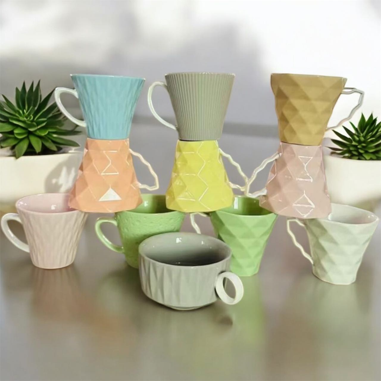 Exquisite ceramic cup 70x70mm