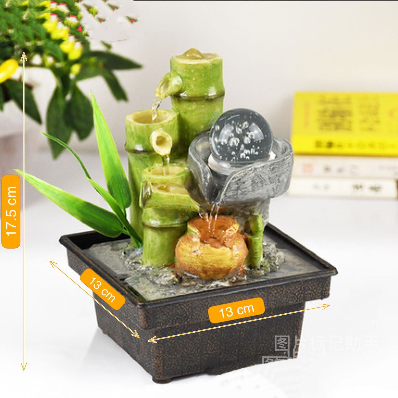 Waterfall Desktop,  Fountain, Automatic Water Pump, Landscape Decoration