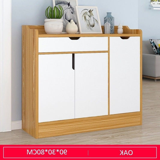 Simple Composite Wood Hallway Shoe Storage with Drawers